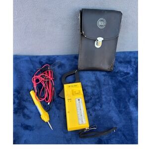 BEHA 93-800 Analog Clamp Volt Ammeter Multitester w/ Leads Case